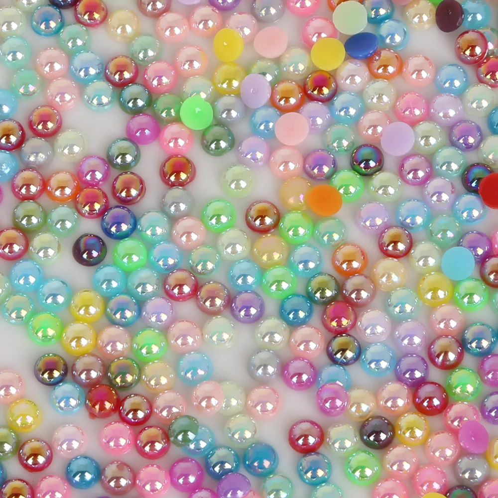 50 1000 шт. полукруглые бусины с плоской задней стороной|decoration for sewing|decorative decorativedecor