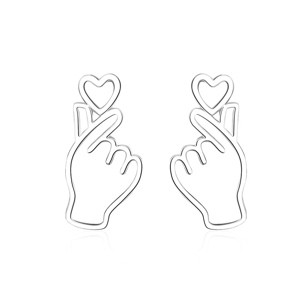 Fashion Love You Palm 925 Sterling Silver Ladies Stud Earrings Jewellery For Women Wholesale Drop Shipping No Fade
Fashion Love You Palm 925 Sterling Silver Ladies Stud Earrings Jewellery For Women Wholesale Drop Shipping No Fade