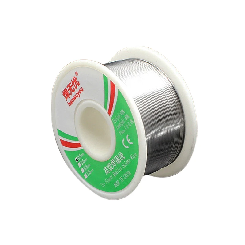 0.3 0.4 0.5 0.6 0.8 1 mm Solder Wire Tin Lead Welding Wire Reel Electric Soldering Low Temperature Melt Wire Roll Repair Tools
0.3 0.4 0.5 0.6 0.8 1 mm Solder Wire Tin Lead Welding Wire Reel Electric Soldering Low Temperature Melt Wire Roll Repair Tools