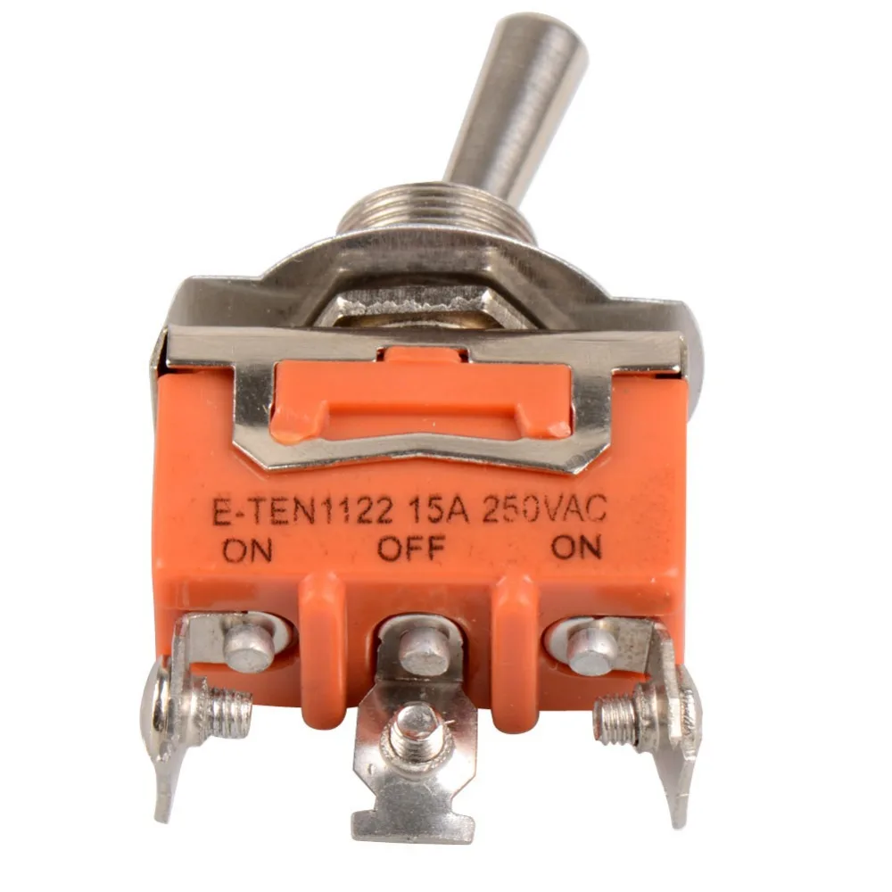 Мини 3-контактный переключатель ВКЛ-ВЫКЛ-ВКЛ 3 файла 15A 250V AC Orange 1 шт. | Обустройство