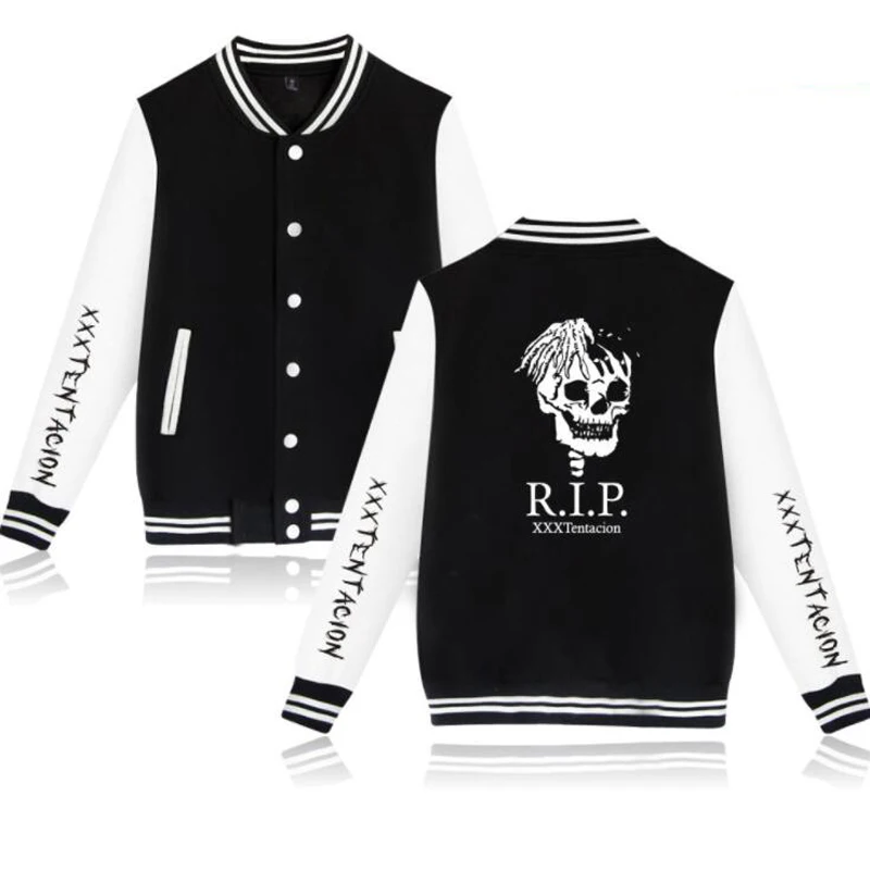 R.I.P xxxtentacion Baseball Uniform Outerwear Bomber Jacket Male Baseball Jacket Men/women Hoodies Sweatshirts Hip Hop Clothing
R.I.P xxxtentacion Baseball Uniform Outerwear Bomber Jacket Male Baseball Jacket Men/women Hoodies Sweatshirts Hip Hop Clothing
