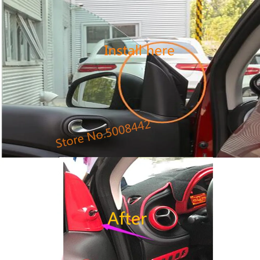 For Benz smart fortwo 2015 Car styling A Column inner glass Window Windshield Side triangle trim part hoods moulding 2pcs
For Benz smart fortwo 2015 Car styling A Column inner glass Window Windshield Side triangle trim part hoods moulding 2pcs
