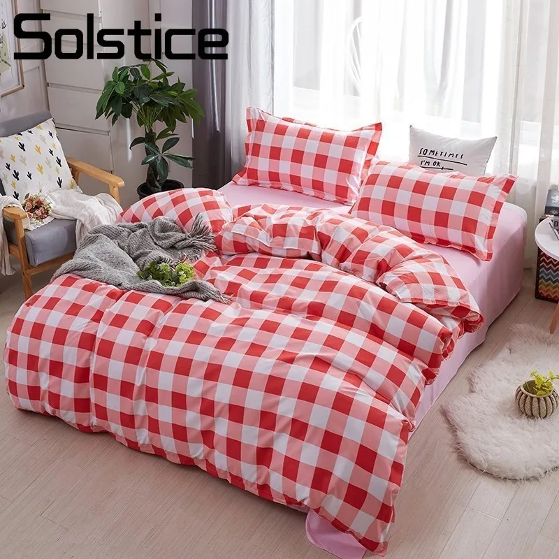 Solstice Home Textile Red Lattice Pattern Bed Linen Sweet Girl Pink Bedding Sets 3/4Pcs Adult Duvet Cover Pillowcase Bed Sheet
Solstice Home Textile Red Lattice Pattern Bed Linen Sweet Girl Pink Bedding Sets 3/4Pcs Adult Duvet Cover Pillowcase Bed Sheet
