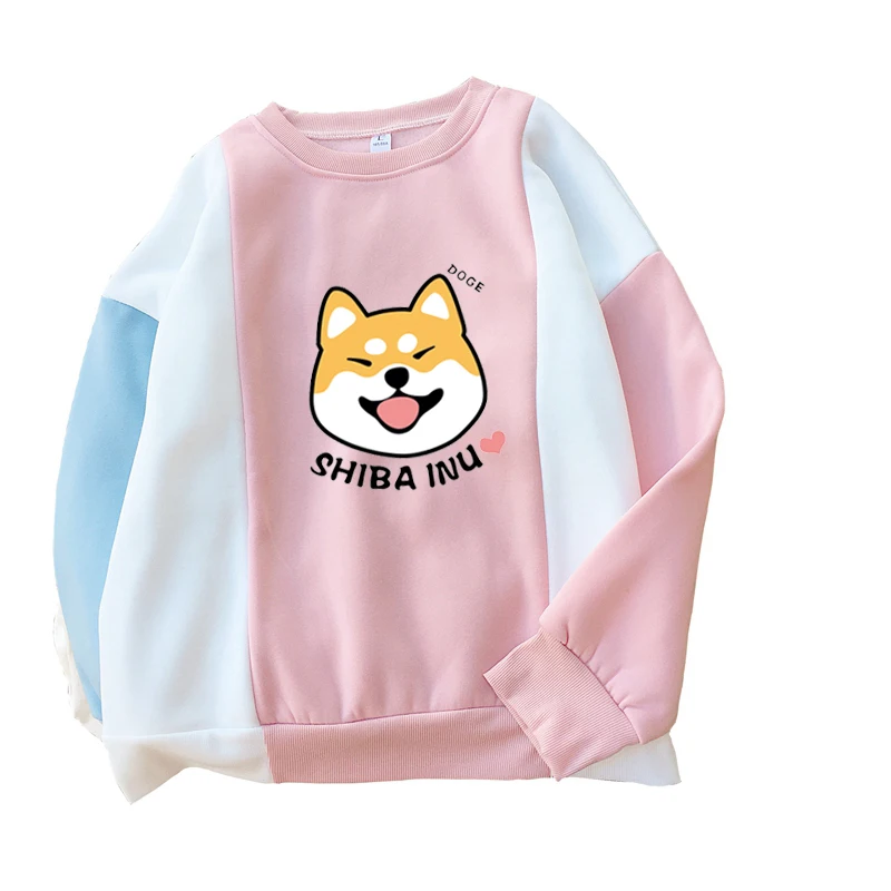 2019 New Harajuku Shiba Printed Pullover Women Casual Loosse Kawaii Drop Shoulder Color Block Splicing Fleece Hoodies Sweatshirt
2019 New Harajuku Shiba Printed Pullover Women Casual Loosse Kawaii Drop Shoulder Color Block Splicing Fleece Hoodies Sweatshirt