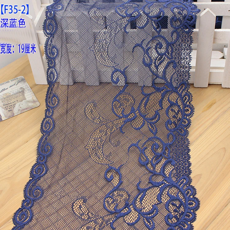 3Meters/lot 19cm wide blue mesh gauze soft elastic lace diy clothes hem skirt lace side curtain fabric AC909
3Meters/lot 19cm wide blue mesh gauze soft elastic lace diy clothes hem skirt lace side curtain fabric AC909