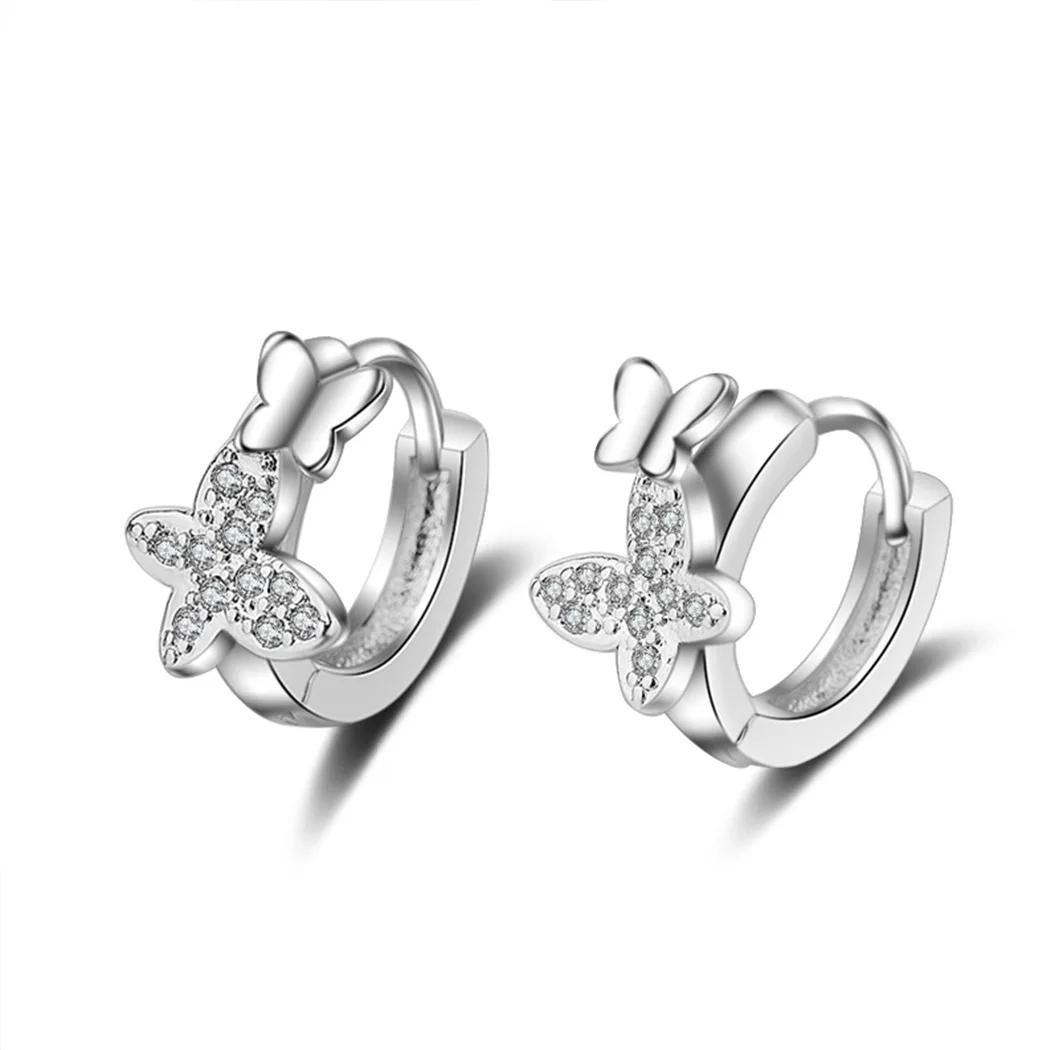 Todorova Double Butterfly Zircon Small Hoop Earrings for Baby Girls Cute Crystal Animal Loop Huggies Earring Jewelry
Todorova Double Butterfly Zircon Small Hoop Earrings for Baby Girls Cute Crystal Animal Loop Huggies Earring Jewelry