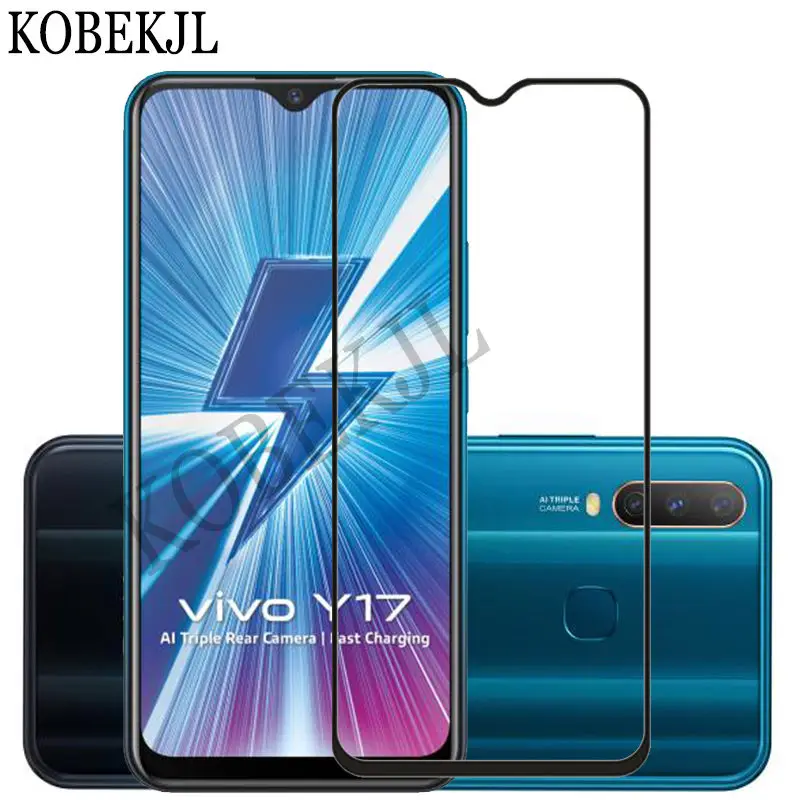 Закаленное стекло для Vivo Y17 защитная пленка экрана Y 17 VivoY17 1902 V1902 полное покрытие