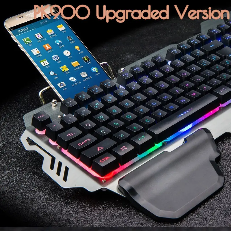 USB Wired RGB Gaming Keyboard Mechanical Feeling 104 Key Colorful Backlit Ergonomics Keyboard Waterproof For PC Laptop LOL Dota2
USB Wired RGB Gaming Keyboard Mechanical Feeling 104 Key Colorful Backlit Ergonomics Keyboard Waterproof For PC Laptop LOL Dota2