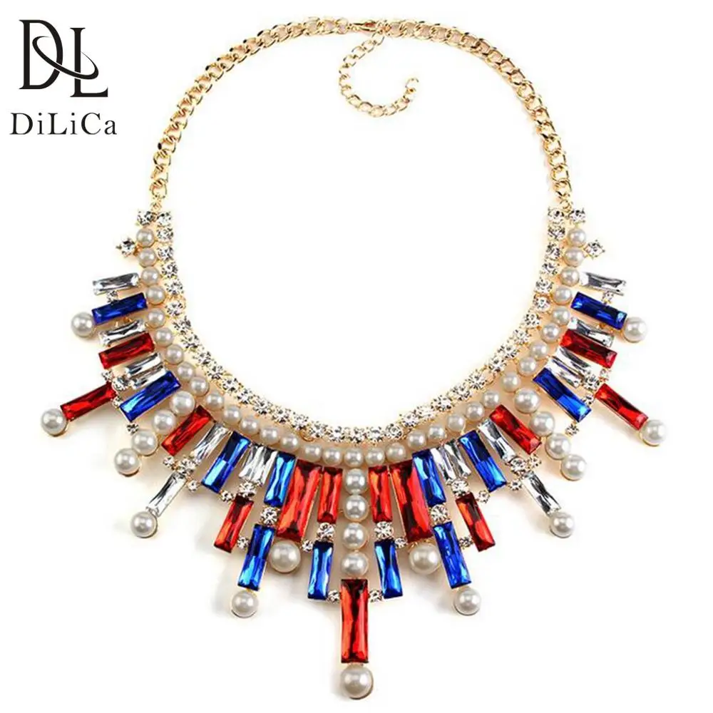DiLiCa Gorgeous Crystal Statement Necklace for Women Imitation Pearl Maxi Necklaces Chokers Vintage Colored Necklaces & Pendants
DiLiCa Gorgeous Crystal Statement Necklace for Women Imitation Pearl Maxi Necklaces Chokers Vintage Colored Necklaces & Pendants