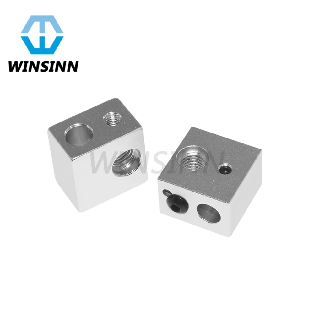 MK10 Heater Block M7 Thread for Makerbot 2 Generation Extruder Hotend Aluminum 19.5*19.5*12.8mm for 3D Printer
MK10 Heater Block M7 Thread for Makerbot 2 Generation Extruder Hotend Aluminum 19.5*19.5*12.8mm for 3D Printer