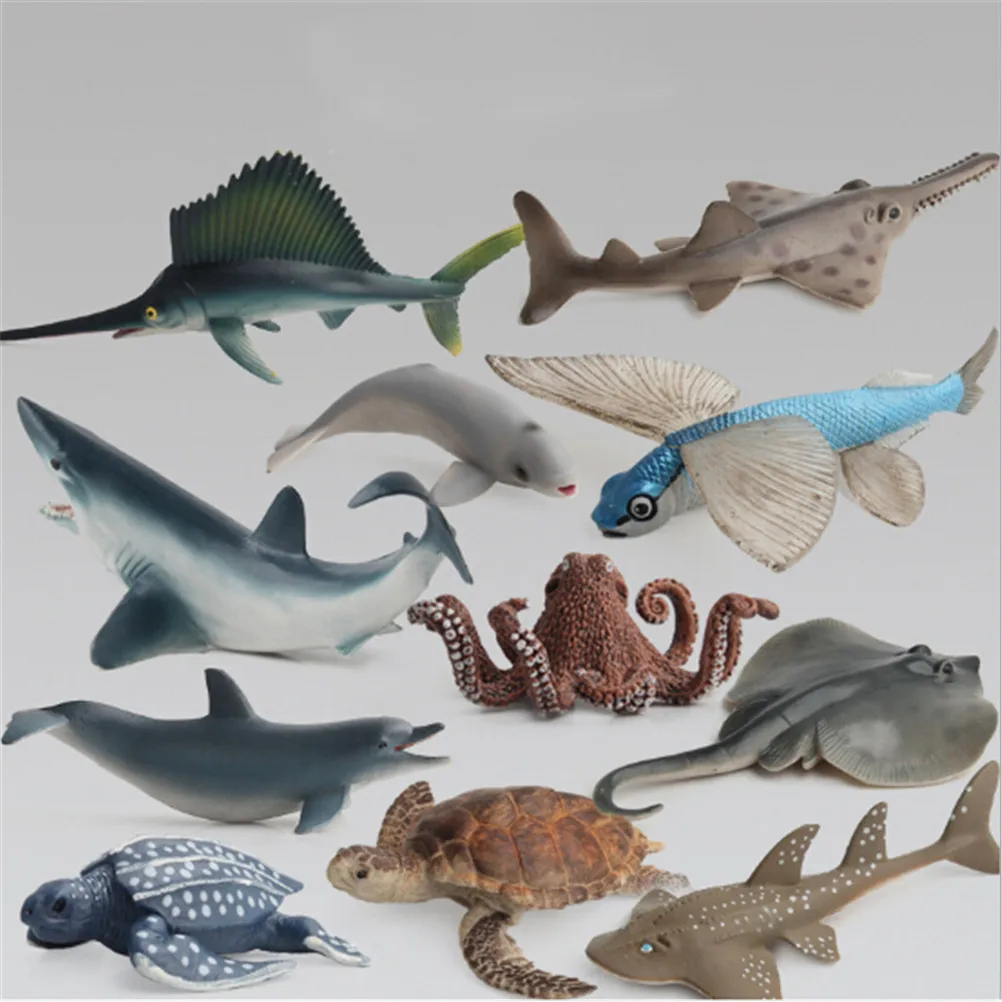 Оригинальный океан sealife животное фигурка животных игрушка Акула Осьминог