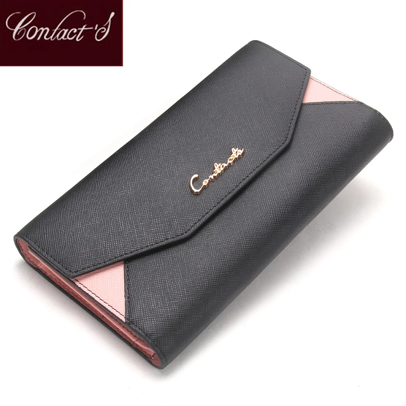Contact's 2021 Women Wallet Clutch Genuine Leather Organizer Long Wallet Lady Envelope Coin Purse Patchwork Credit Card Holder
Contact's 2021 Women Wallet Clutch Genuine Leather Organizer Long Wallet Lady Envelope Coin Purse Patchwork Credit Card Holder