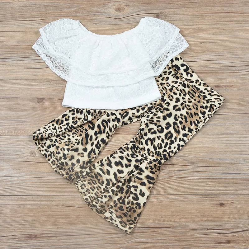 Toddler Baby Girl Ruffle Off-shoulder Lace T-shirt Blouse Tops+Leopard Print Pants Cute Cotton Casual Outfits 1-6T
Toddler Baby Girl Ruffle Off-shoulder Lace T-shirt Blouse Tops+Leopard Print Pants Cute Cotton Casual Outfits 1-6T