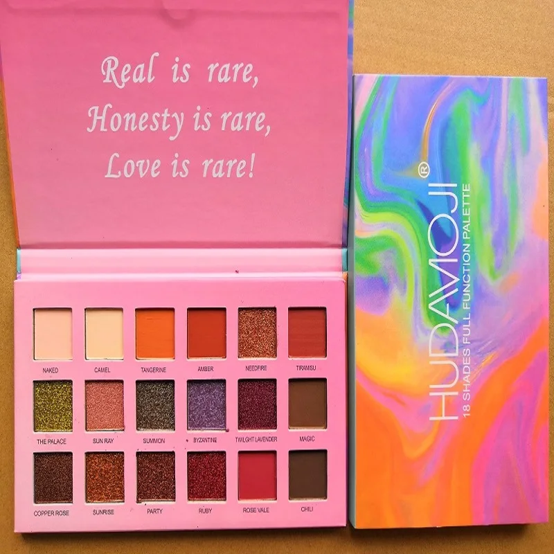 Wholesale Brand Makeup hudamoji 18 Colors Eyeshadow Palette Shimmer matte Eye Shadow Make up Palette Natural Eye Cosmetics DHL
Wholesale Brand Makeup hudamoji 18 Colors Eyeshadow Palette Shimmer matte Eye Shadow Make up Palette Natural Eye Cosmetics DHL