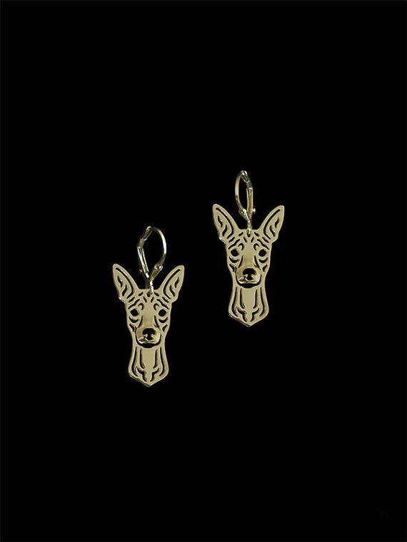 Romantic Gold Silver Color Miniature Pinscher with natural ears Drop Earrings Wholesale Animal Earrings For Women Girl Aros
Romantic Gold Silver Color Miniature Pinscher with natural ears Drop Earrings Wholesale Animal Earrings For Women Girl Aros