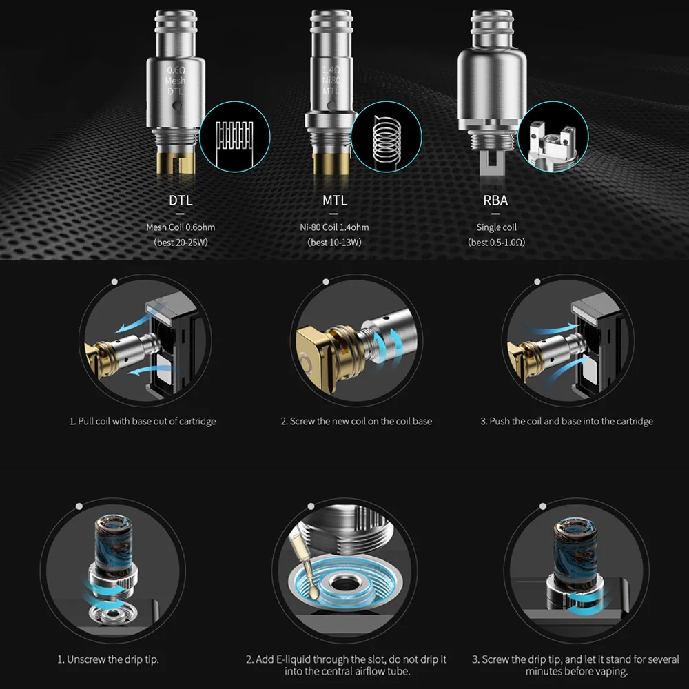 Original Vape Core Smoant Pasito coil 1.4ohm MTL NI-80/ 0.6ohm DTL Mesh/ RBA Single Coil for Smoant Pasito Pod aotmizer Kit
Original Vape Core Smoant Pasito coil 1.4ohm MTL NI-80/ 0.6ohm DTL Mesh/ RBA Single Coil for Smoant Pasito Pod aotmizer Kit