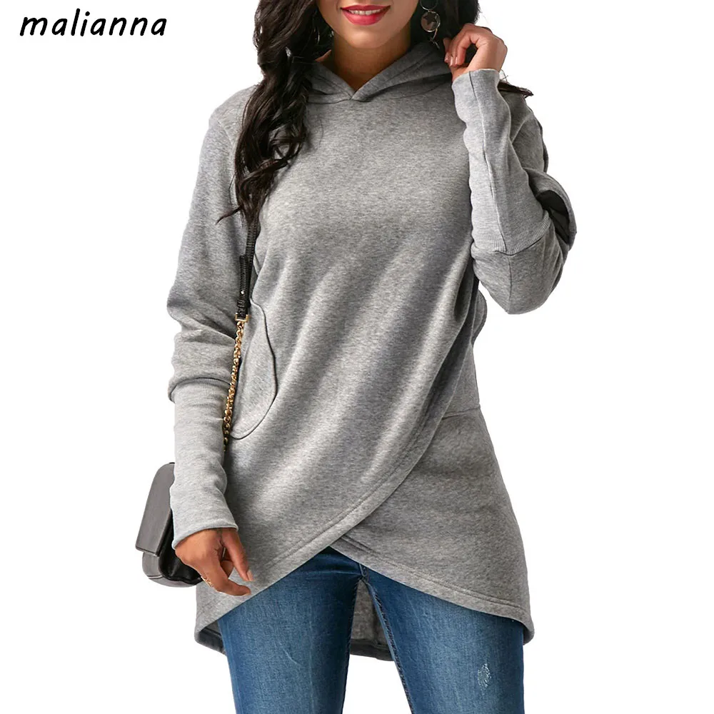 Malianna 2018 Новый Для женщин Повседневное Демисезонный теплый с длинным рукавом