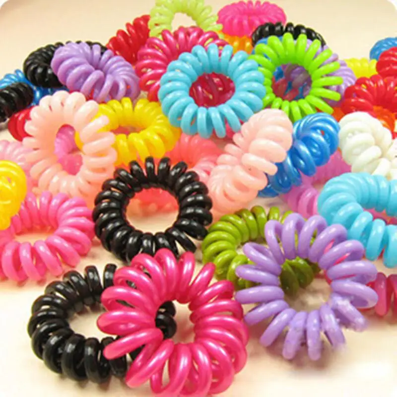 Telephone Coil Head Rope Woman Ponytail Circle Elastic Rubber String Hair Ring Ornaments Party Favor LX7028
Telephone Coil Head Rope Woman Ponytail Circle Elastic Rubber String Hair Ring Ornaments Party Favor LX7028