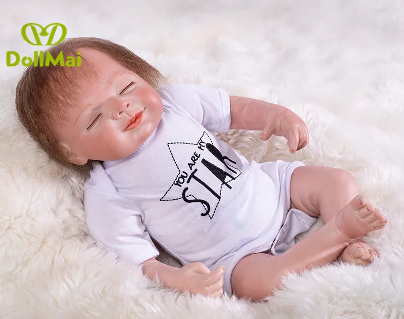Real newborn boy bay reborn dolls 22"55cm silicone reborn baby dolls for children birthday gift Bebes reborn menino bonecas
Real newborn boy bay reborn dolls 22"55cm silicone reborn baby dolls for children birthday gift Bebes reborn menino bonecas