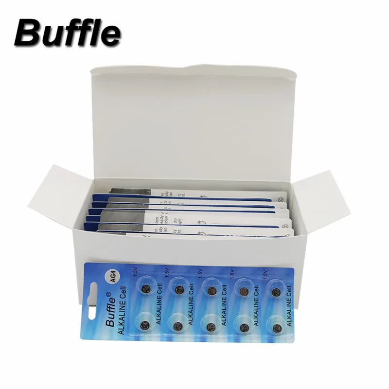 Buffle 200Pcs/20cards Ag4 Alkaline Button Coin Battery SR626SW 377 177 1.5V SR626 Lithium Batteries
Buffle 200Pcs/20cards Ag4 Alkaline Button Coin Battery SR626SW 377 177 1.5V SR626 Lithium Batteries