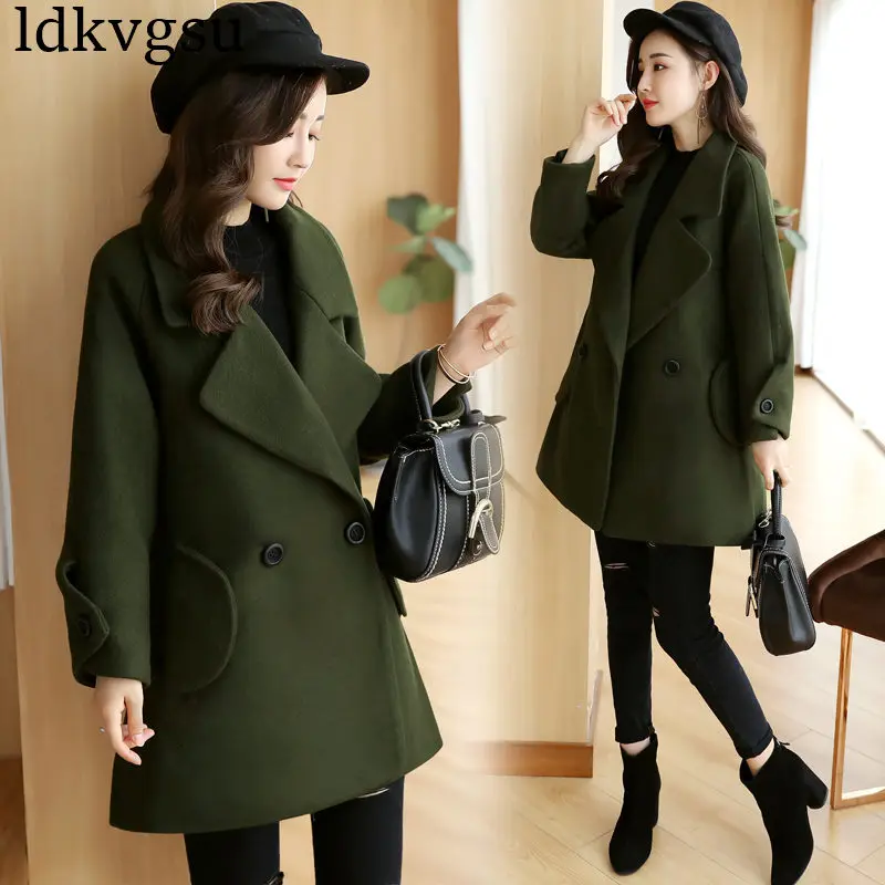 New Fashion Spring Autumn Woolen Coat Women Clothing Long Section 2022 Winter Long Sleeve Wool Jackets Female Outerwear A1369
New Fashion Spring Autumn Woolen Coat Women Clothing Long Section 2022 Winter Long Sleeve Wool Jackets Female Outerwear A1369