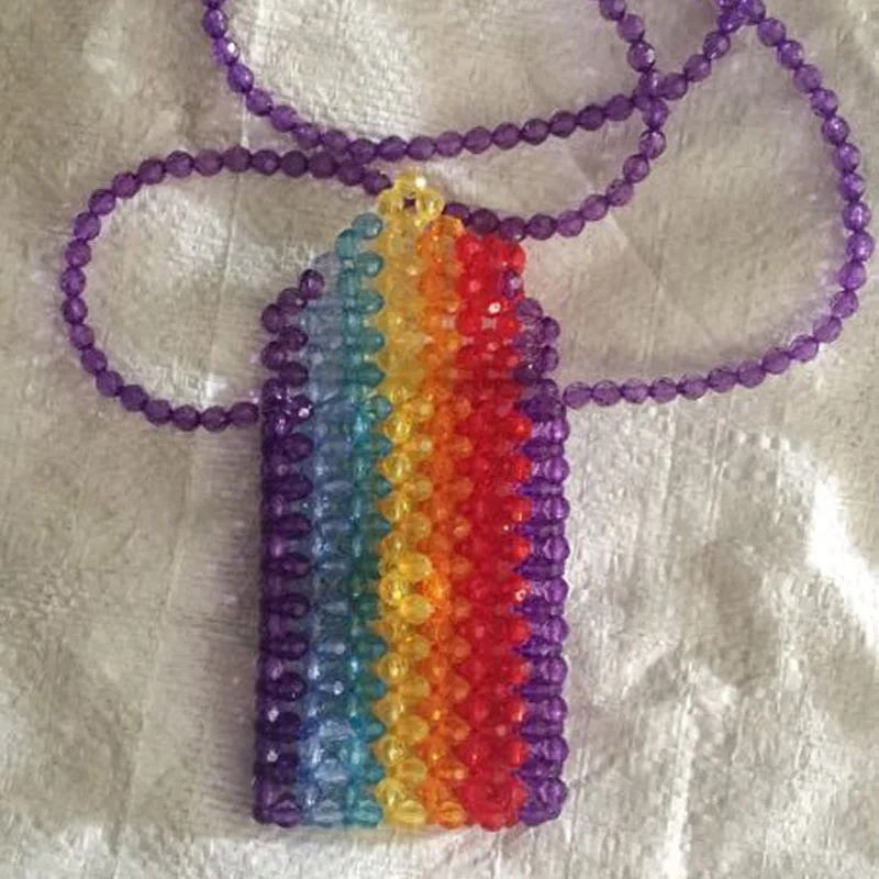 Pearl String Beads Small Mobile Phone Bag Color Beads Hand Woven Oblique Span Decoration Bag Ins Same Trend Bead Bag
Pearl String Beads Small Mobile Phone Bag Color Beads Hand Woven Oblique Span Decoration Bag Ins Same Trend Bead Bag