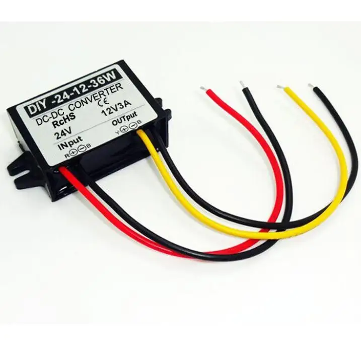 24V36V(14V-39V) Step Down To 12V 3A 36W DC-DC Power Converter Buck Module Car Power Adapter Voltage Regulator Waterproof
24V36V(14V-39V) Step Down To 12V 3A 36W DC-DC Power Converter Buck Module Car Power Adapter Voltage Regulator Waterproof