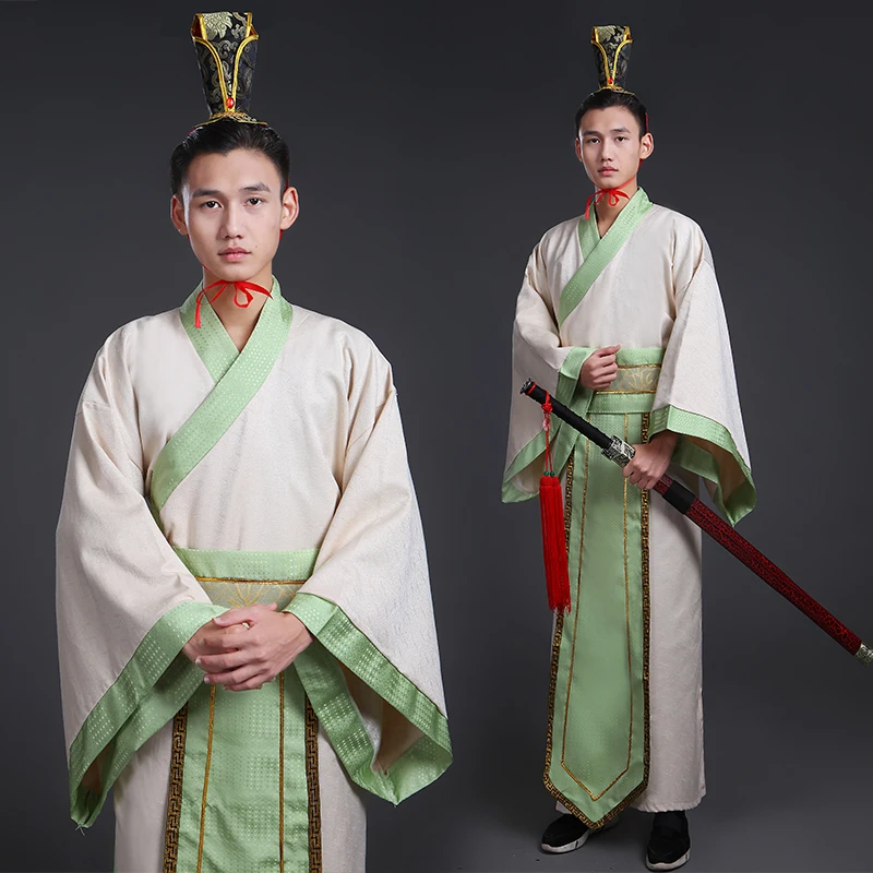 Мужской старинный костюм мужской китайский для народного танца взрослый