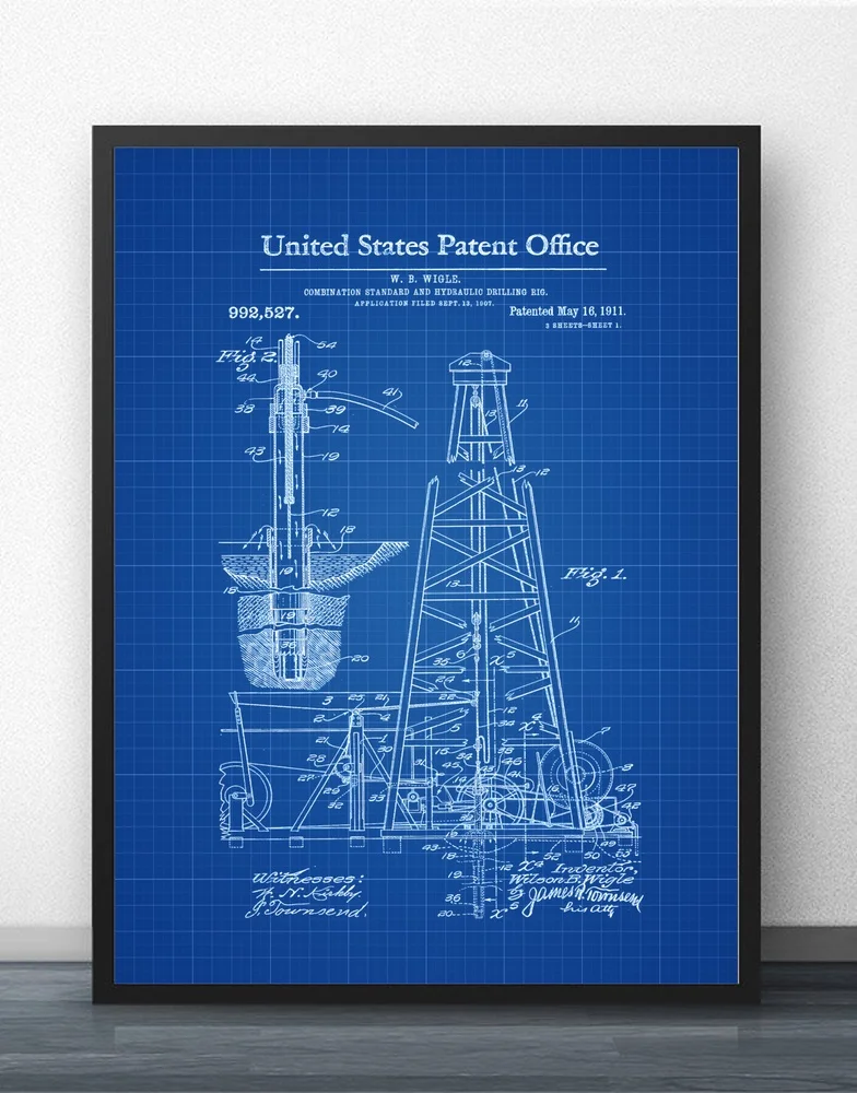 Drilling Rig Patent 1911 Blueprint Wall Art Paint Wall Decor Canvas Prints Canvas Art Poster Oil Paintings No Frame
Drilling Rig Patent 1911 Blueprint Wall Art Paint Wall Decor Canvas Prints Canvas Art Poster Oil Paintings No Frame