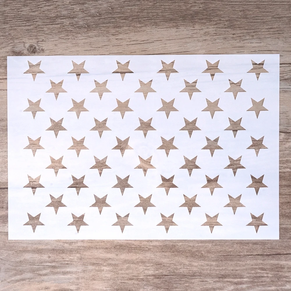 DIY Craft American Flag 50 Star Stencils for DIY Scrapbooking Stamping Album Crafts Decorative Paper Cards
DIY Craft American Flag 50 Star Stencils for DIY Scrapbooking Stamping Album Crafts Decorative Paper Cards