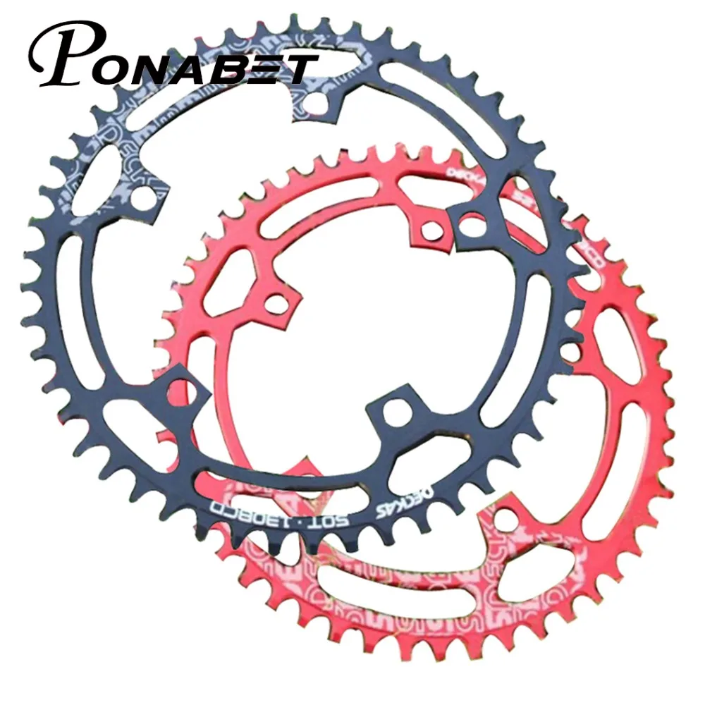 Велосипедная пластина Ponabet MTB crankset 130BCD 50 T/52 T/54 T/56 T/58 T велосипедная Звездочка для