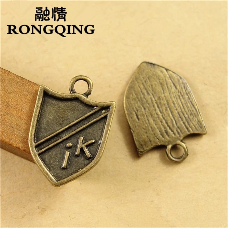 RONGQING 20*14MM 100pcs/lot Shield IK Pendants Necklaces Handmade Fashion Jewelry Charms DIY
RONGQING 20*14MM 100pcs/lot Shield IK Pendants Necklaces Handmade Fashion Jewelry Charms DIY