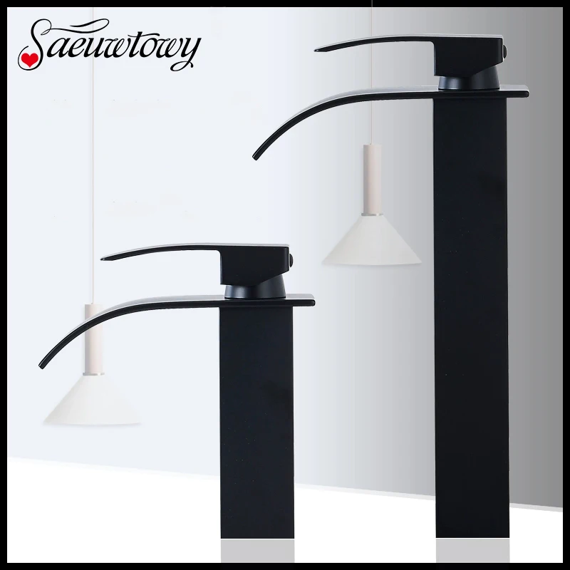 Waterfall Black Higher Basin Wash Basin Bathroom Cabinet Faucet Bathroom Nordic Black Paint Single Hole Faucet
Waterfall Black Higher Basin Wash Basin Bathroom Cabinet Faucet Bathroom Nordic Black Paint Single Hole Faucet