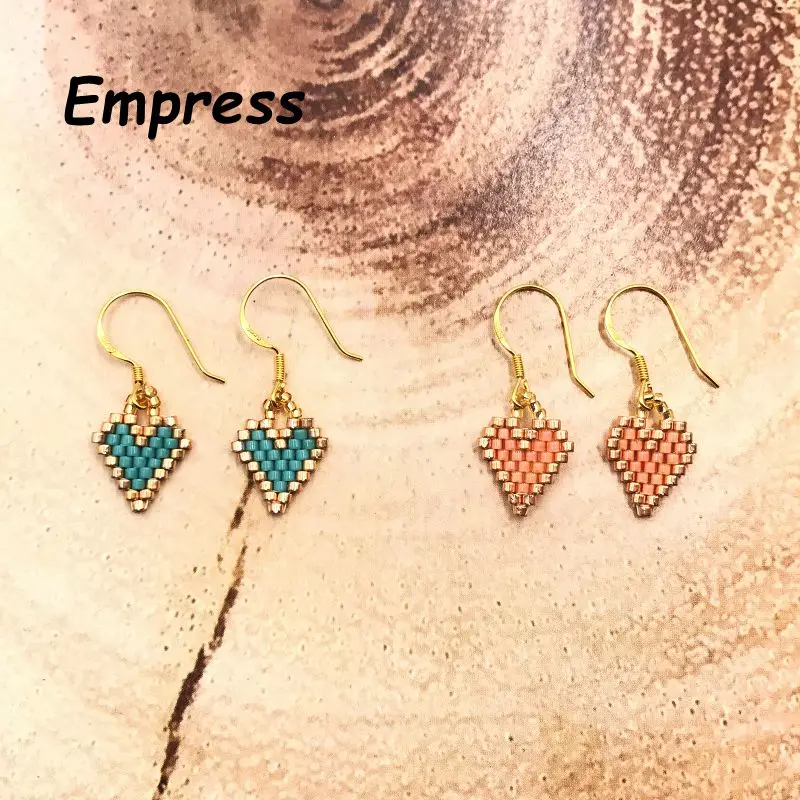 Fairywoo Sweet Tiny Heart Drop Earrings Jewelry Women Dresses Boho Style Miyuki Earring Handmade Customize Japan Glass Bead Gift
Fairywoo Sweet Tiny Heart Drop Earrings Jewelry Women Dresses Boho Style Miyuki Earring Handmade Customize Japan Glass Bead Gift