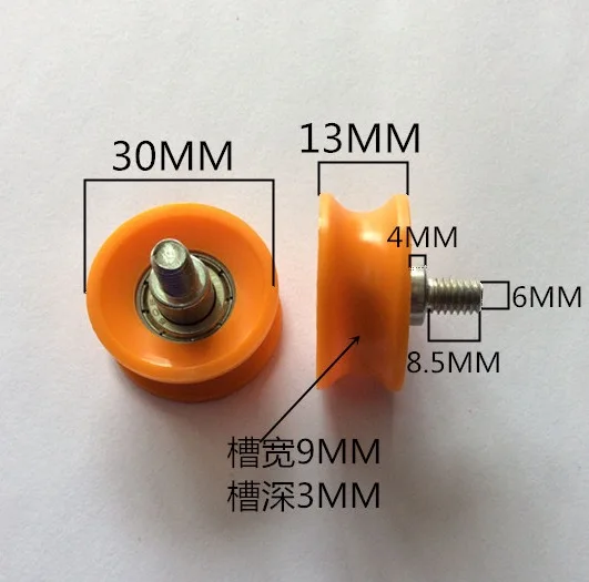 6x30x13mm 606 U Groove Pulley Screw Roller Shaft Bearing Plastic Wheel Door and window pulley
6x30x13mm 606 U Groove Pulley Screw Roller Shaft Bearing Plastic Wheel Door and window pulley