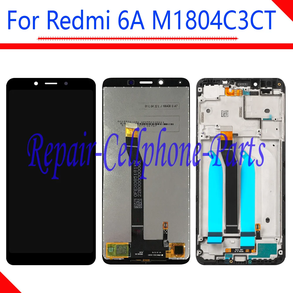 New 5.45 inch Full LCD Display + Touch Screen Digitizer Assembly + Frame Cover For Xiaomi Redmi 6A M1804C3CT M1804C3CH
New 5.45 inch Full LCD Display + Touch Screen Digitizer Assembly + Frame Cover For Xiaomi Redmi 6A M1804C3CT M1804C3CH