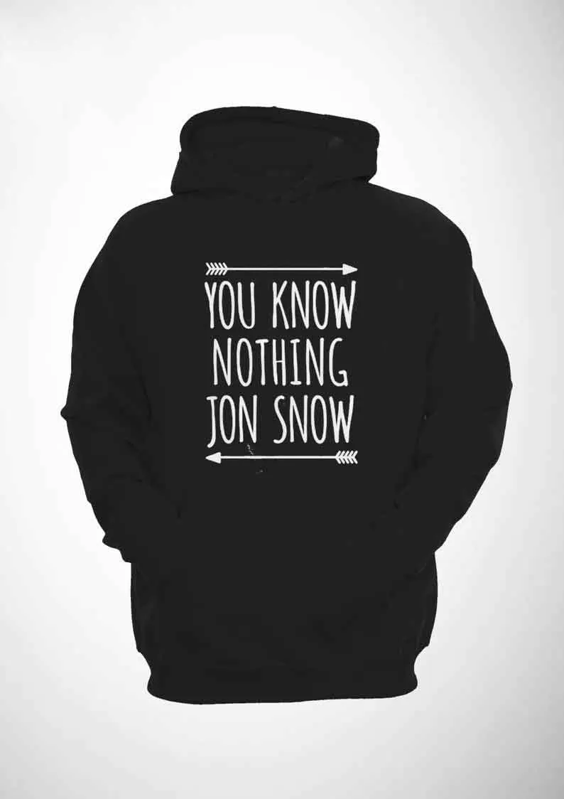 Sugarbaby New Arrival You Know Nothing Jon Snow Hoodie Hipster Tumblr Hooded Sweatshirt Unisex Streetwear Hoody Long Sleeve Tops
Sugarbaby New Arrival You Know Nothing Jon Snow Hoodie Hipster Tumblr Hooded Sweatshirt Unisex Streetwear Hoody Long Sleeve Tops