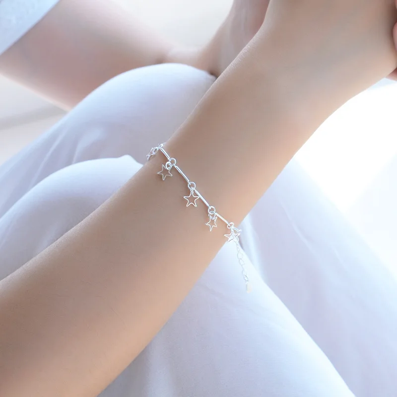 Everoyal Charm Silver Star Bracelet For Women Jewelry Trendy 925 Silver Jewelry Anklets Girl Party Engagement Accessories Female
Everoyal Charm Silver Star Bracelet For Women Jewelry Trendy 925 Silver Jewelry Anklets Girl Party Engagement Accessories Female