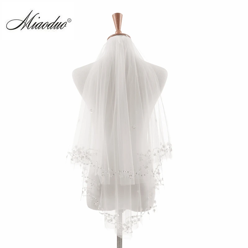 Miaoduo 2022 Sequins Cut Edge Simple Wedding White and Ivory Veil Wedding Accessories Velos De Novia voile de mariee
Miaoduo 2022 Sequins Cut Edge Simple Wedding White and Ivory Veil Wedding Accessories Velos De Novia voile de mariee