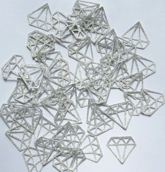 Glitter Diamond Wedding Decorations Gold Die Cuts Scrapbooking Gift Wrapping Stationerycft Table decor scrapbook Confettis
Glitter Diamond Wedding Decorations Gold Die Cuts Scrapbooking Gift Wrapping Stationerycft Table decor scrapbook Confettis