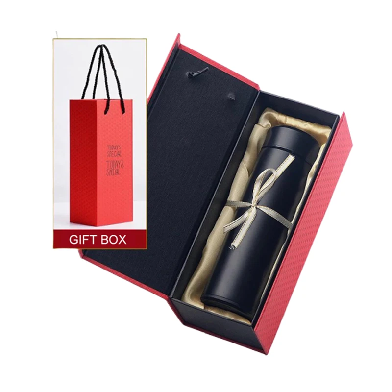 304 Stainless Steel Intelligent Thermal Insulation Vacuum Flask Bottle Thermos Cup Temperature Display Custom-made With Gift Box
304 Stainless Steel Intelligent Thermal Insulation Vacuum Flask Bottle Thermos Cup Temperature Display Custom-made With Gift Box