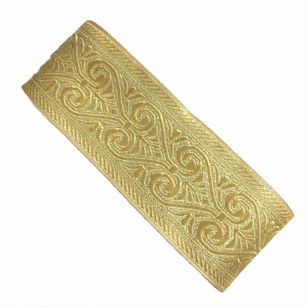 ZERZEEMOOY wide 49MM 10yard/lot Polyester Woven Jacquard Ribbon light gold Geometric pattern for curtain and clothing accessory
ZERZEEMOOY wide 49MM 10yard/lot Polyester Woven Jacquard Ribbon light gold Geometric pattern for curtain and clothing accessory