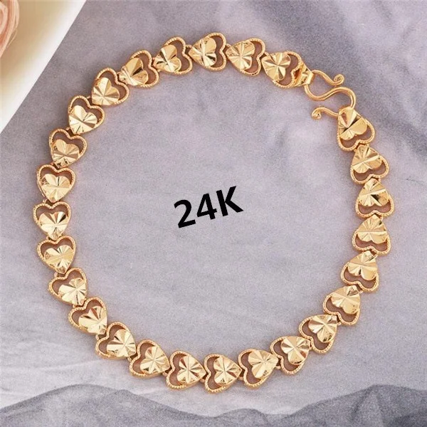Promotion Sale Fashion Vintage Grind Heart Word Pattern Luxury Design Gold for Men's or Women's Chain Bracelet Fine Jewelry
Promotion Sale Fashion Vintage Grind Heart Word Pattern Luxury Design Gold for Men's or Women's Chain Bracelet Fine Jewelry