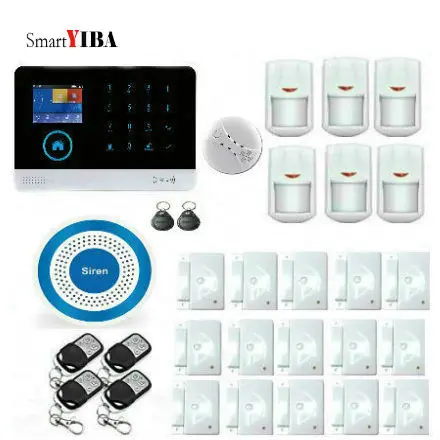 SmartYIBA WIFI 3G WCDMA беспроводной домашний офис бизнес Охранная сигнализация система детектор дыма пожарный датчик Испанский Французский Итальян...
SmartYIBA WIFI 3G WCDMA беспроводной домашний офис бизнес Охранная сигнализация система детектор дыма пожарный датчик Испанский Французский Итальян...