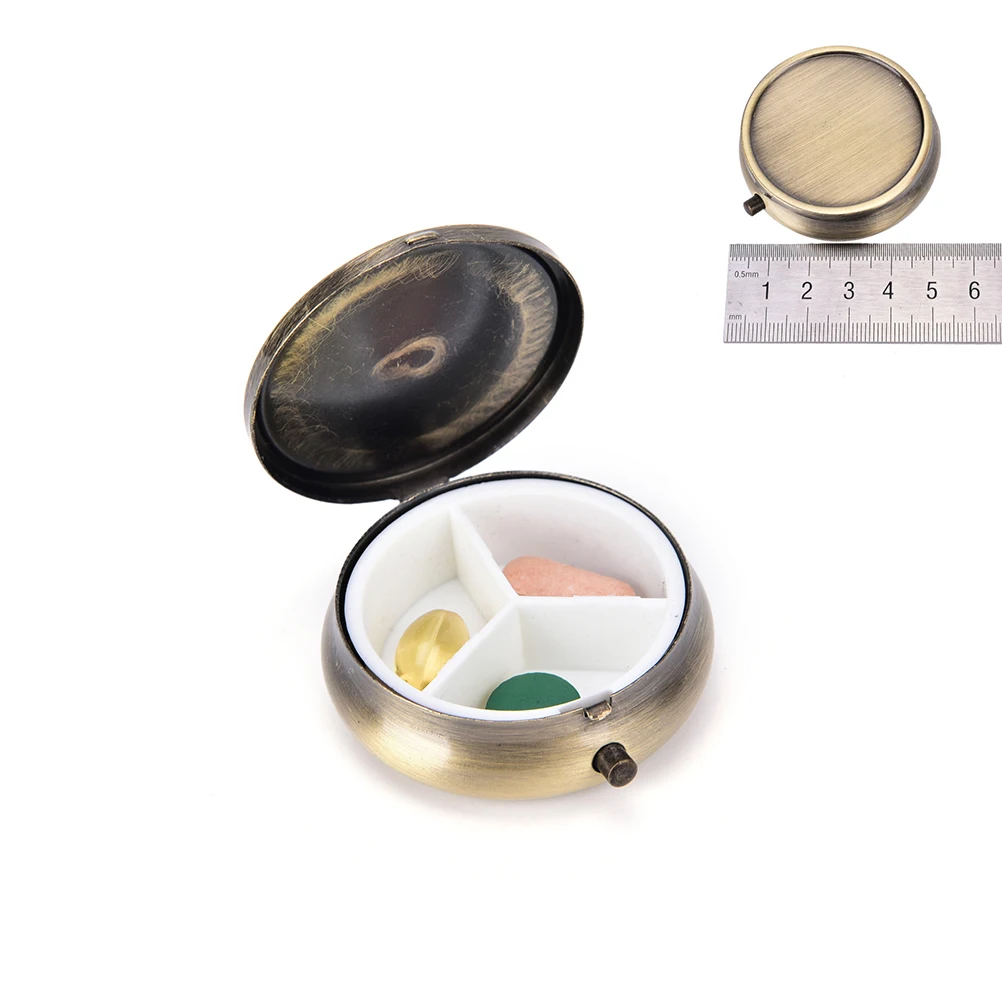 New Metal Round Pill Boxes DIY Medicine Organizer Container Medicine Case Wholesale
New Metal Round Pill Boxes DIY Medicine Organizer Container Medicine Case Wholesale