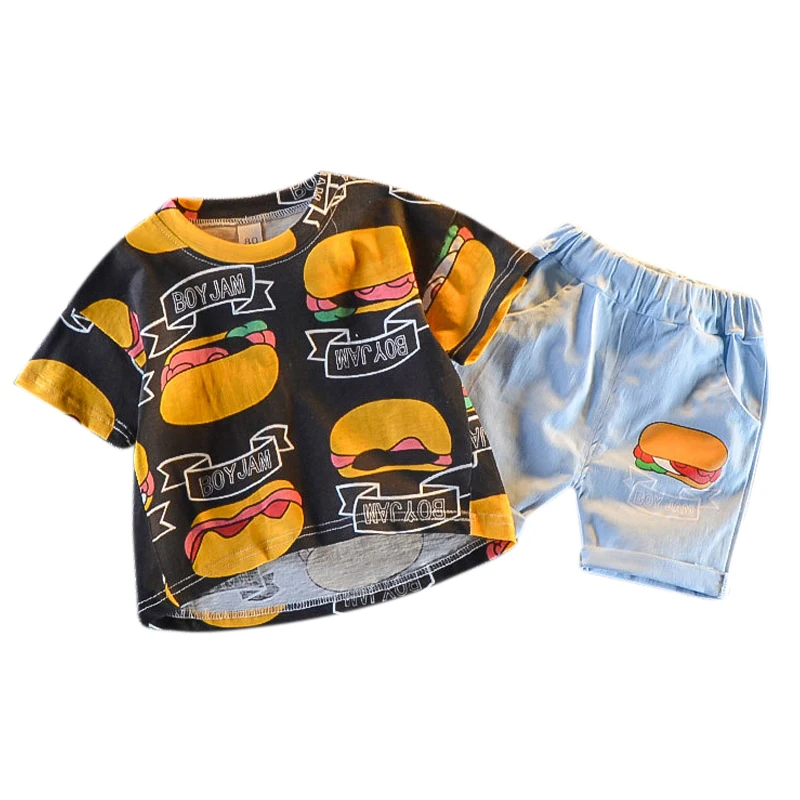 Summer Baby Boys Girl Short Sleeve Burger Printed Pattern Tops T-shirt Shorts Toddler Casual Outfits Sets
Summer Baby Boys Girl Short Sleeve Burger Printed Pattern Tops T-shirt Shorts Toddler Casual Outfits Sets