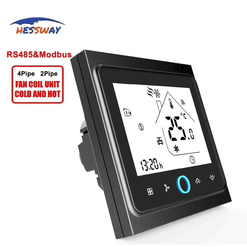 HESSWAY 2 трубы Прохладный тепловой соразмерный 0 10 В Регулировка Modbus и RS485 термостат