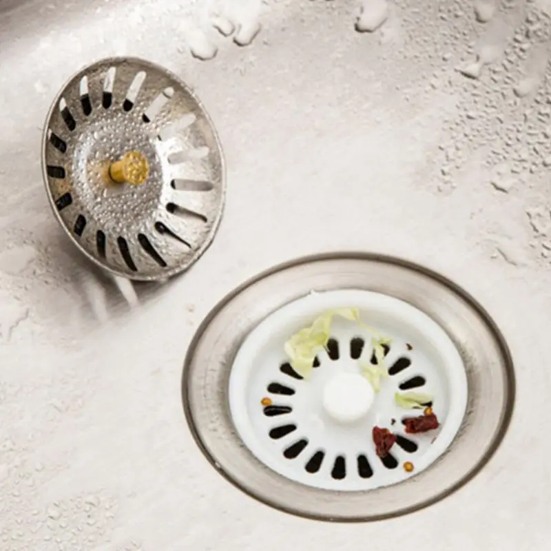 Kitchen Waste Stainless Steel Sink Strainer Plug Drain Filter Stopper Basket Drainer
Kitchen Waste Stainless Steel Sink Strainer Plug Drain Filter Stopper Basket Drainer