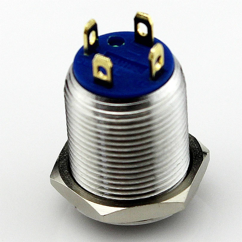 YUESHUN 12mm Illuminated Stainless Steel Push Button Switch Momentary Round Power Symbol Latching Push Button Switch
YUESHUN 12mm Illuminated Stainless Steel Push Button Switch Momentary Round Power Symbol Latching Push Button Switch