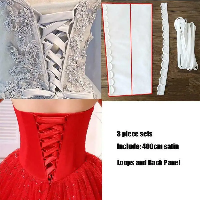 Dress Cord Back Silks and Lace Up beautiful Satin Corset Kit Zipper Replacement Wedding Gown Rope Imported 395 Satin Fabrics
Dress Cord Back Silks and Lace Up beautiful Satin Corset Kit Zipper Replacement Wedding Gown Rope Imported 395 Satin Fabrics